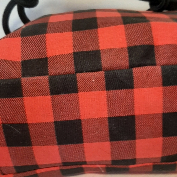 Plaid Red and Black Women's Bag - Picture 4 of 4